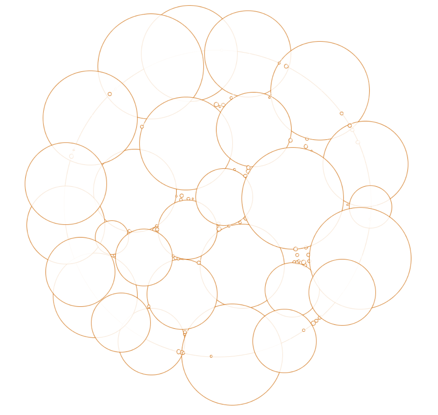 sphere-packing-language-simulation-evolution